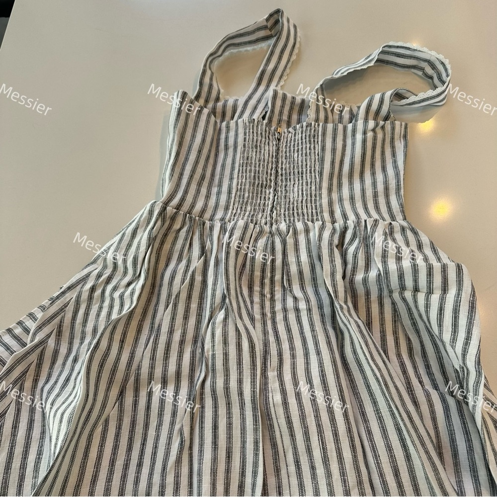Reformation Tagliatelle Linen Dress in Harbor Stripe - Picture 12 of 14